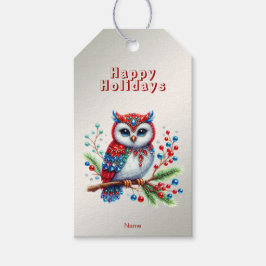Farbenfrohe Weihnachtsgeschenke Geschenkanhänger