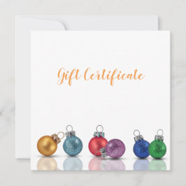 Farbenfrohe Weihnachtsgeschenkkarte für den Glitze