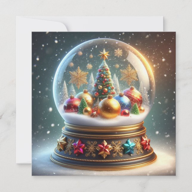 Farbenfrohe Weihnachtskarte! Feiertagskarte (Vorderseite)