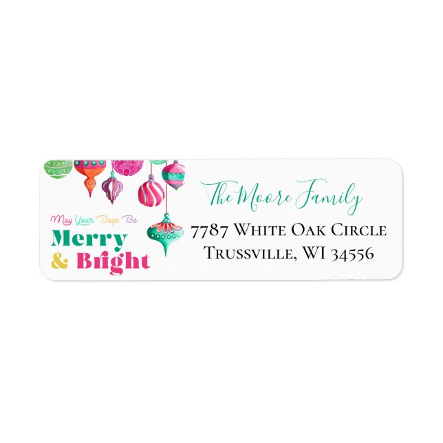 Farbenfrohe Weihnachtsmarken (Vorne)