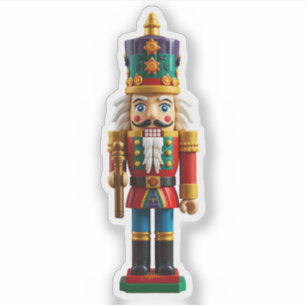 Farbenfrohe Weihnachtsnachtscreme Aufkleber