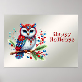 Farbenfrohe Weihnachtsposter Poster