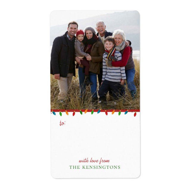 Farbenfrohe Weihnachtssaitenlichter | FOTO (Vorne)