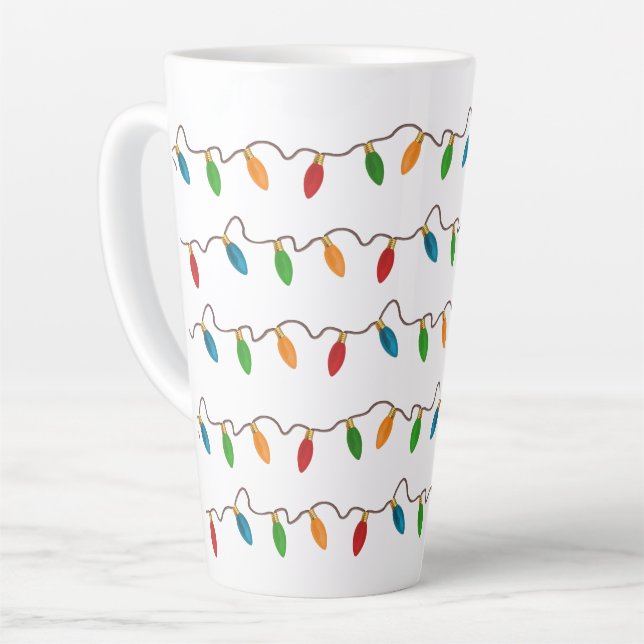 Farbenfrohe Weihnachtssteine Milchtasse (Linke Ecke)