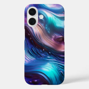 Farbenfrohe Wellen iPhone 16 Hülle