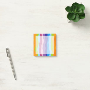 Farbenfrohe Wellen Post-it Klebezettel