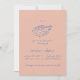 Farbenfrohe whimsical Hand geschrieben Hochzeit Einladung