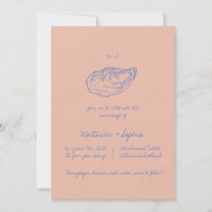 Farbenfrohe whimsical Hand geschrieben Hochzeit Einladung