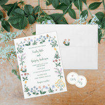 Farbenfrohe Whimsikale Blume Hochzeit