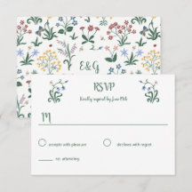 Farbenfrohe Whimsikale Blume Hochzeitstitel