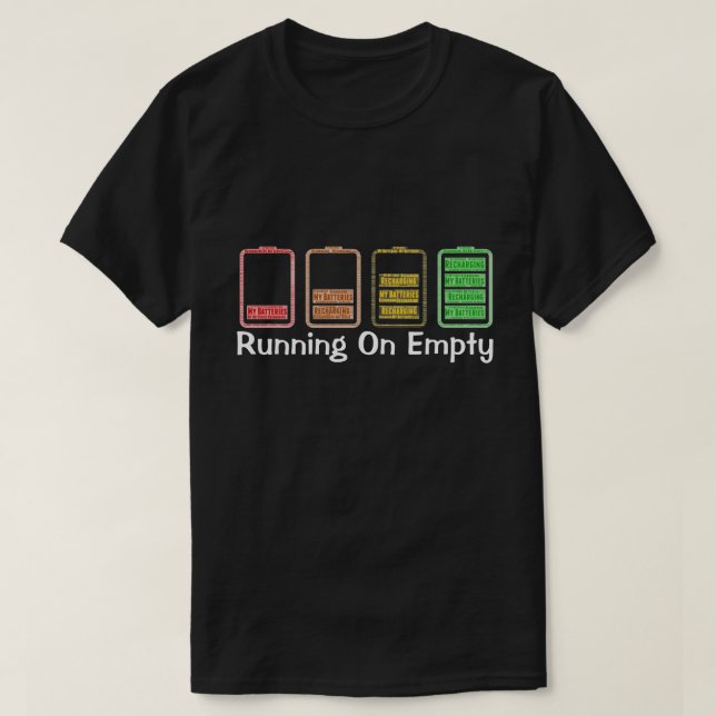 Farbenfrohe Wiederbelebung des Akku-T - Shirt (Design vorne)