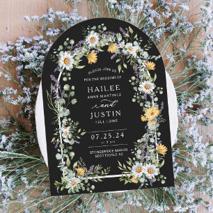 Farbenfrohe Wildblume Blumengezwitscher Frühjahrss Einladung