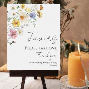 Farbenfrohe Wildblume Boho Brautparty Favoriten Un Poster