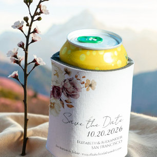 Farbenfrohe Wildblume   Boho Wedding Dosenkühler