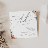 Farbenfrohe Wildblume | Garden Square Wedding