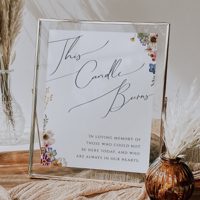 Farbenfrohe Wildblume Garten Diese Kerzenleuchte Poster (Von Creator hochgeladen)