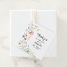 Farbenfrohe Wildblume Meadow Baby Dusche Danke