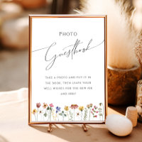 Farbenfrohe Wildblume | Meadow Foto Guest Book Sig