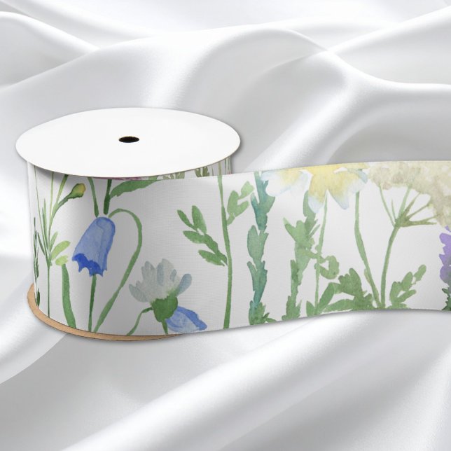Farbenfrohe Wildblume Satinband (Von Creator hochgeladen)