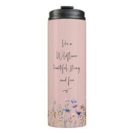 Farbenfrohe Wildblume Thermosbecher