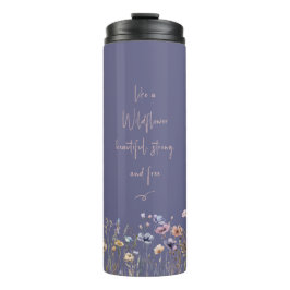 Farbenfrohe Wildblume Thermosbecher