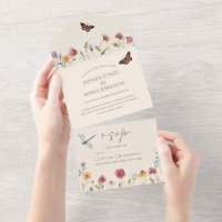Farbenfrohe Wildblume Whimsical Wedding