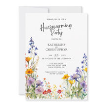 Farbenfrohe Wildblumen Benutzerdefiniertes Party