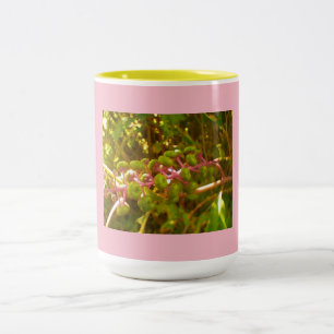 Farbenfrohe wilde Tinten Berries Tinte Blüte Zweifarbige Tasse
