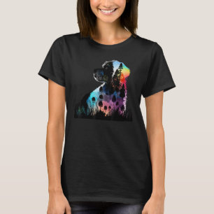 Farbenfrohe Wildnis Natur Portugiesischer Wasserhu T-Shirt