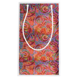 Farbenfrohe Wirbel Geschenktasche Kleine Geschenktüte