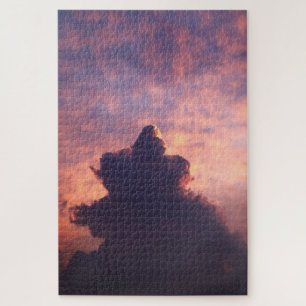 Farbenfrohe Wolken im Himmel bei Sonnenuntergang