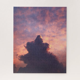 Farbenfrohe Wolken im Himmel bei Sonnenuntergang