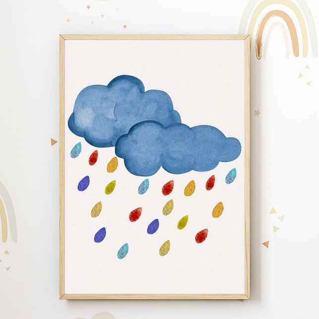 Farbenfrohe Wolken Kinderzimmer Poster Kinderzimme (Von Creator hochgeladen)
