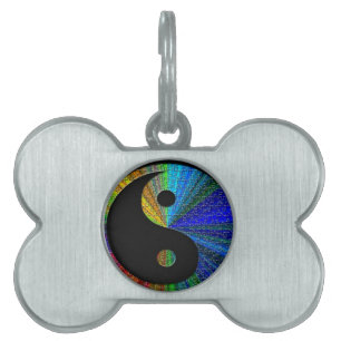 Farbenfrohe Yin and Yang Puzzle Tiermarke