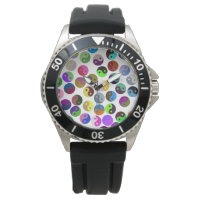 Farbenfrohe Ying Yang Pattern Watch
