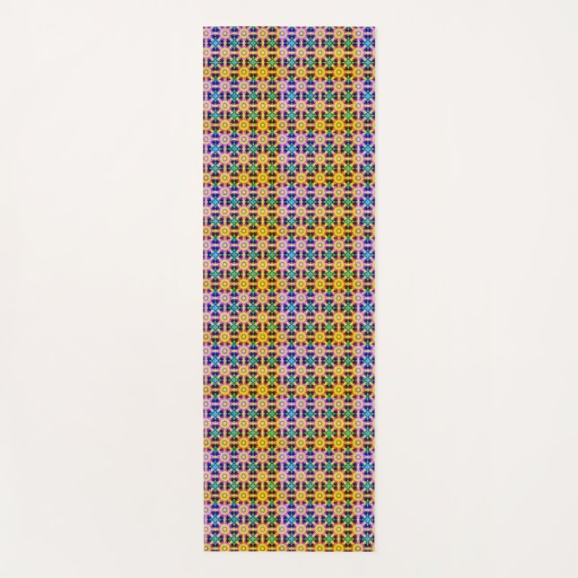 Farbenfrohe Yoga Mat Yogamatte (Vorderseite)
