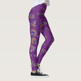 Farbenfrohe Yoga Women's Workout Wandern Leggings