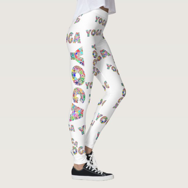 Farbenfrohe Yoga Women's Workout Wandern Leggings (Rechts)