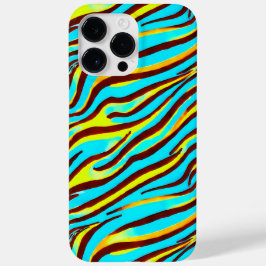 Farbenfrohe Zebra-Druckleiste Abstraktes Muster Case-Mate iPhone 14 Pro Max Hülle
