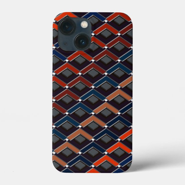 Farbenfrohe Zickzag Case-Mate iPhone Hülle (Rückseite)