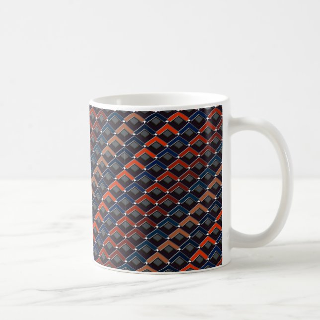 Farbenfrohe Zickzag Kaffeetasse (Rechts)