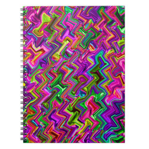 Farbenfrohe Zigzag #2 - Notizblock
