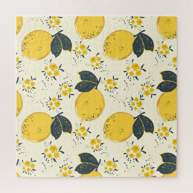 Farbenfrohe Zitrusfrüchte, Zitrone Blume. (Vertikal)