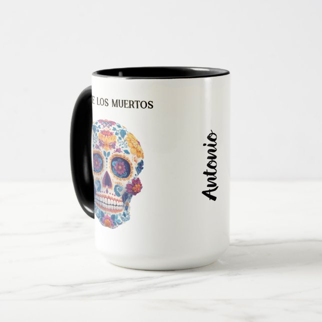 Farbenfrohe Zuckerhut Tasse (Vorderseite Links)