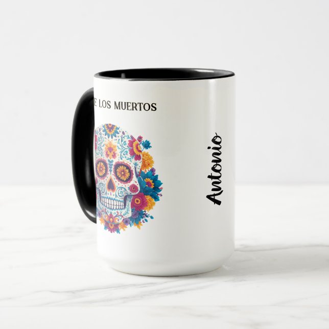 Farbenfrohe Zuckerhut Tasse (Vorderseite Links)