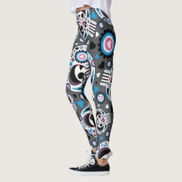 Farbenfrohe Zuckerkulptur Leggings