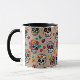 Farbenfrohe Zuckerkulptur Tasse