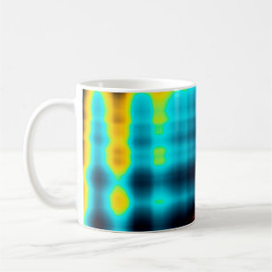 Farbenfroher abstrakter geometrischer Hintergrund Kaffeetasse