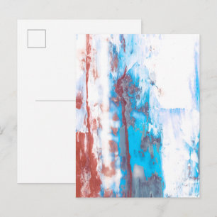 Farbenfroher abstrakter Pinselstrich-Hintergrund  Postkarte