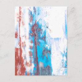 Farbenfroher abstrakter Pinselstrich-Hintergrund  Postkarte